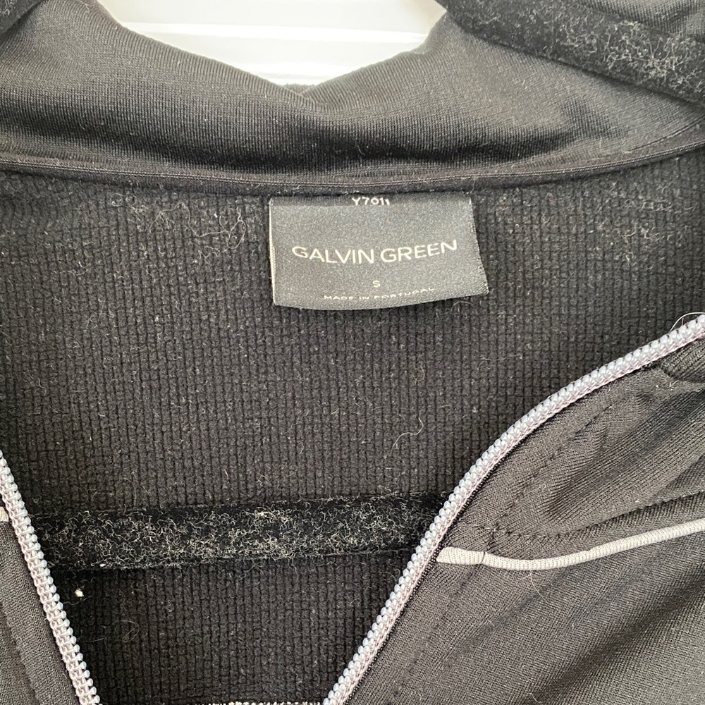 Galvin Green Black Vest full zip womens